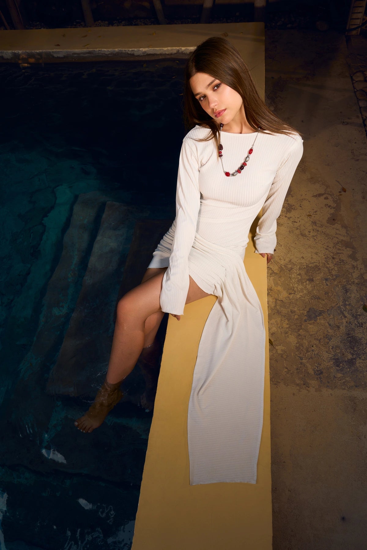 Noirea Dress White