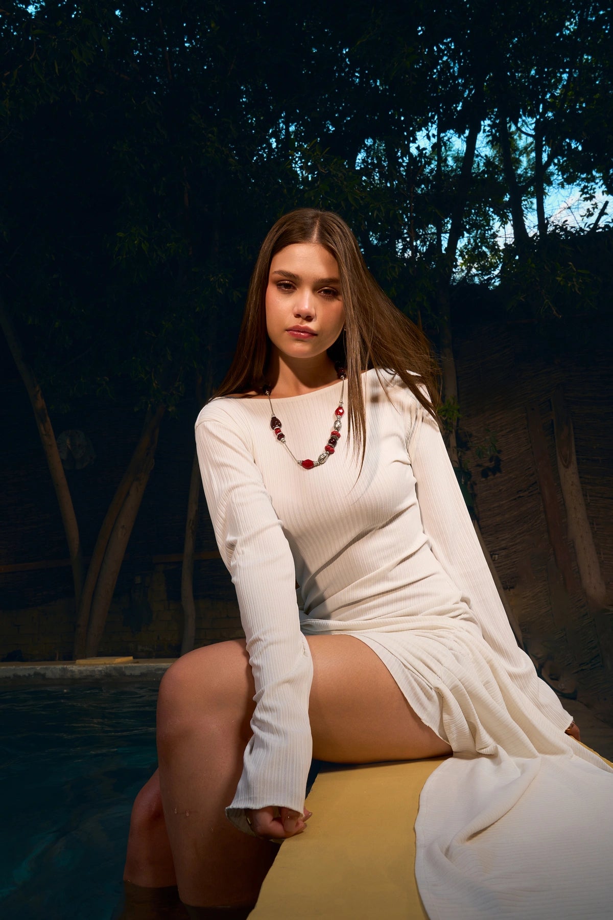 Noirea Dress White